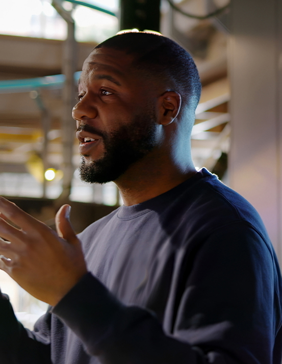 African American man speaking